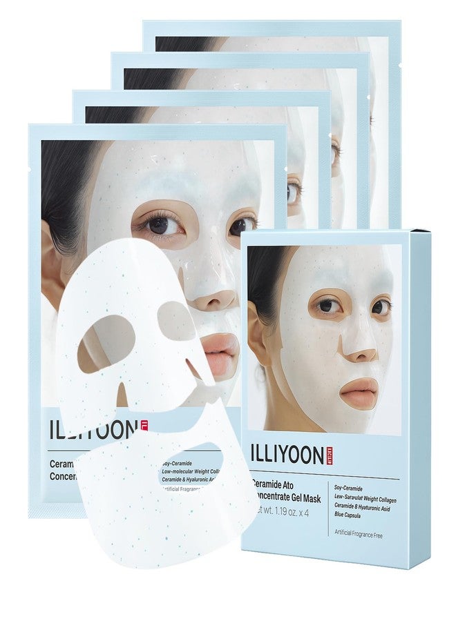 Illiyoon Ceramide Ato Concentrate Gel Face Mask | Ceramide & Collagen Hydrating Overnight Hydrogel Mask with Hyaluronic Acid, Korean Pore Tightening Sleep Mask, Sensitive Skin Care, Glass Skin Glow - Image 1